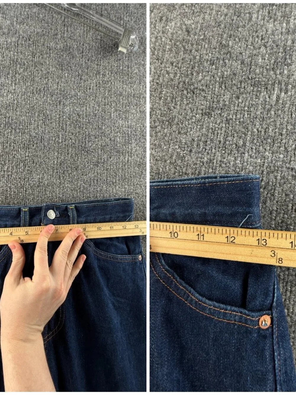 Levis 702 LVC Jeans Selvedge Big E Denim Jeans Dark Wash All Cotton ACTL 26X32